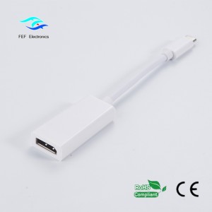 USB TYP C för Displayport-ABS-skalskal för kvinnor: FEF-USBIC-004A